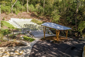 Outdoor wedding area