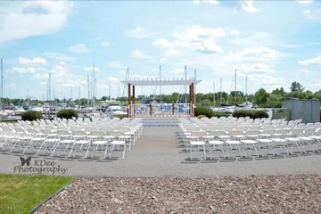 Outdoor wedding area