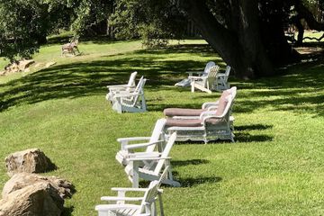 Outdoor wedding area