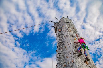 Outdoor rock climbing