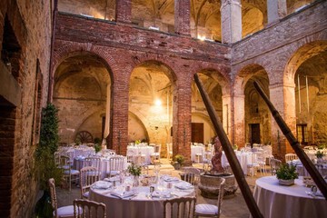 Outdoor wedding area