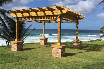 Outdoor wedding area