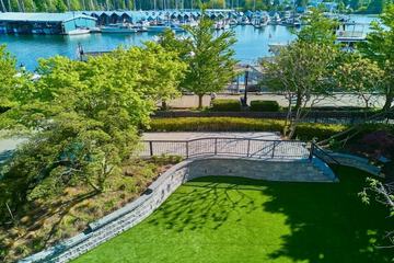 Outdoor banquet area