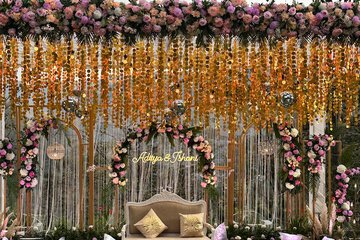 Outdoor banquet area