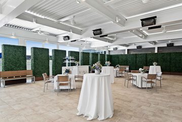 Outdoor wedding area