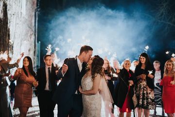 Outdoor wedding area
