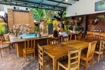 Poolside bar
