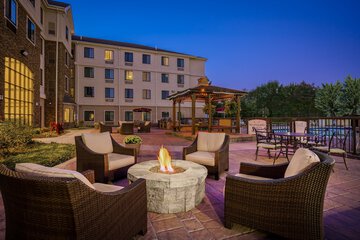 Outdoor banquet area