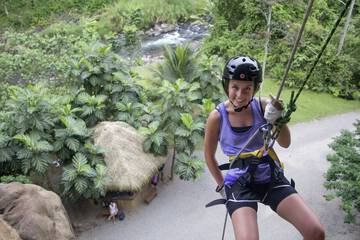 Outdoor rock climbing