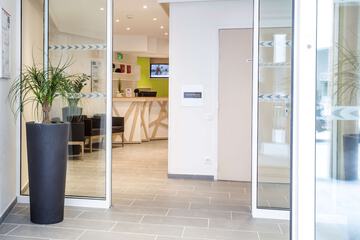 Interior entrance