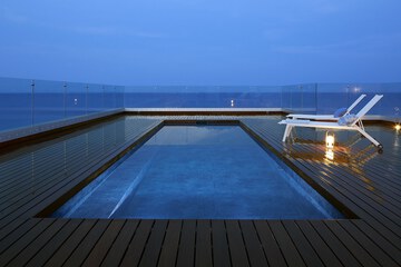 Rooftop pool