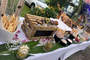 Outdoor wedding area