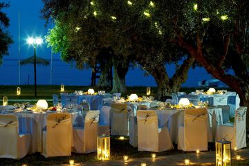 Outdoor wedding area