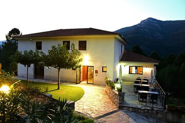 Front of property - evening/night