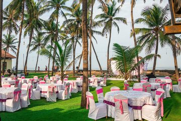 Outdoor banquet area
