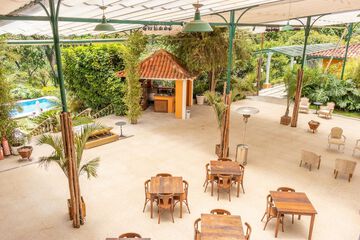 Outdoor wedding area