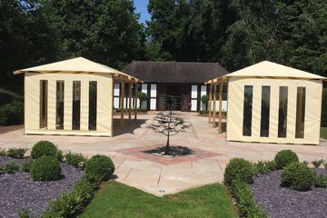 Outdoor wedding area