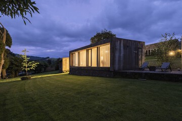 Front of property - evening/night