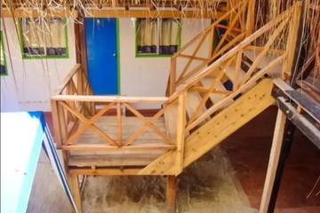 outside