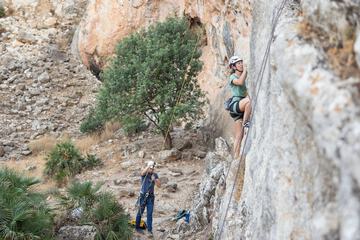 Outdoor rock climbing
