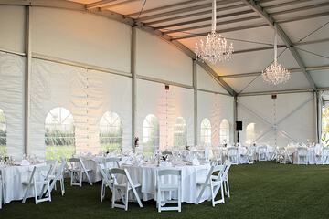 Outdoor wedding area
