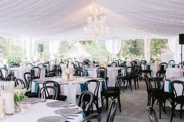 Outdoor wedding area