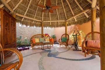 Outdoor wedding area