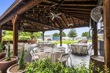 Outdoor wedding area