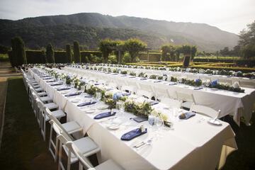 Outdoor wedding area