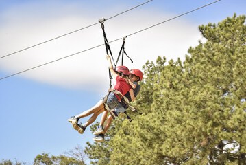 Ziplining