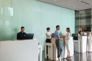 Check-in/check-out kiosk