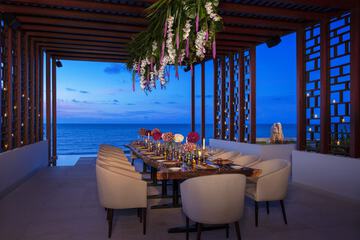 Outdoor wedding area