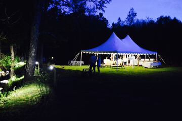 Outdoor wedding area