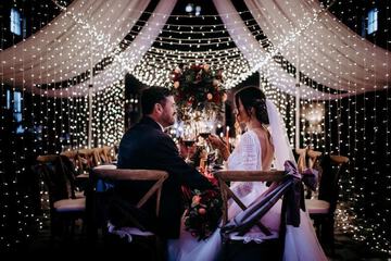 Outdoor wedding area