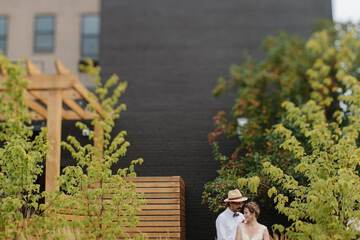 Outdoor wedding area