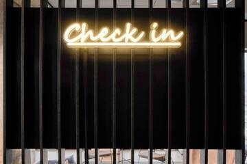 Check-in/check-out kiosk