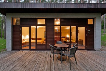 Front of property - evening/night