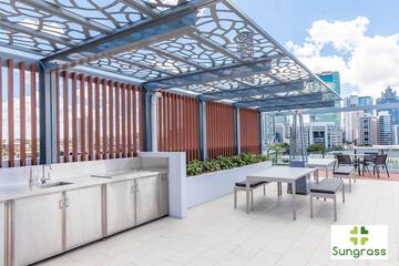 Outdoor banquet area