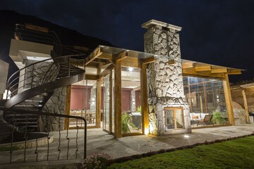 Front of property - evening/night
