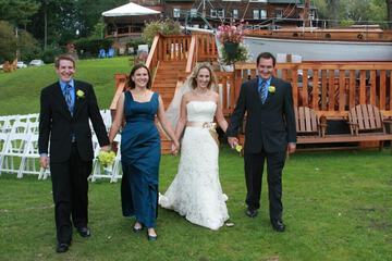 Outdoor wedding area