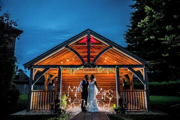 Outdoor wedding area