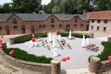 Outdoor wedding area