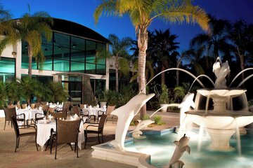 Outdoor wedding area