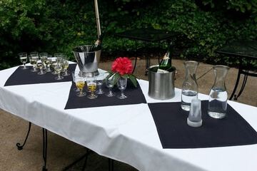 Outdoor wedding area