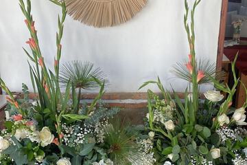 Outdoor banquet area