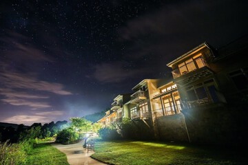 Front of property - evening/night