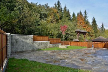 Outdoor banquet area
