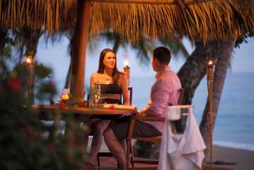 Couples dining
