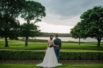Outdoor wedding area