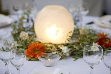 Outdoor wedding area